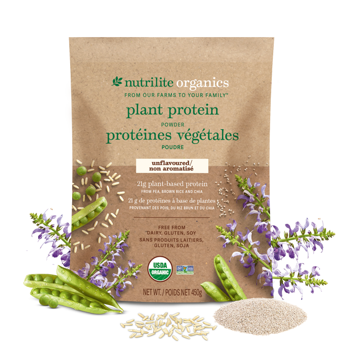 Poudre de protéines végétales Nutrilite<sup>MC</sup> Bio – Non aromatisé