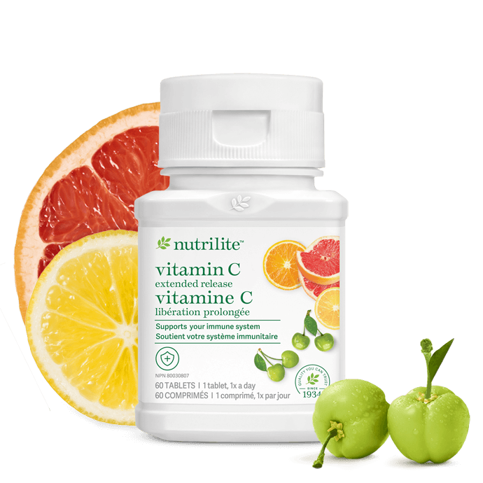 Vitamine C à libération prolongée NutriliteMC - 60 comprimés