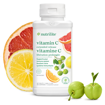 Vitamine&nbsp;C &agrave; lib&eacute;ration prolong&eacute;e Nutrilite<sup>MC</sup> &ndash; 180&nbsp;comprim&eacute;s