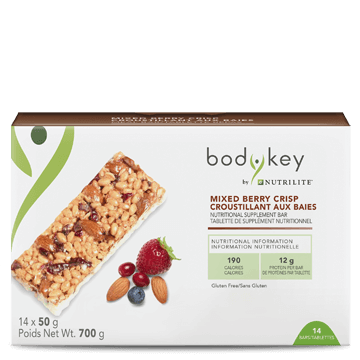 BodyKey by Nutrilite™ Nutritional Supplement Bar – Mixed Berry Crisp
