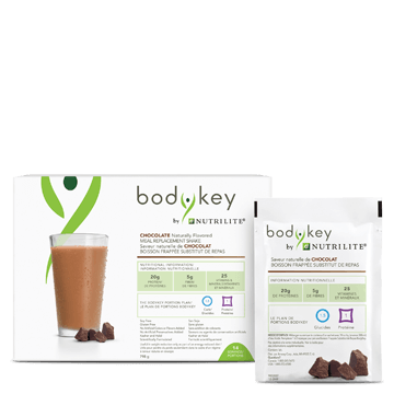 BodyKey by Nutrilite™ Sachets de préparation pour boisson frappée substitut de repas – Chocolat