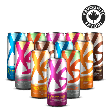 XS™ Boisson énergisante – Caisse de saveurs variées