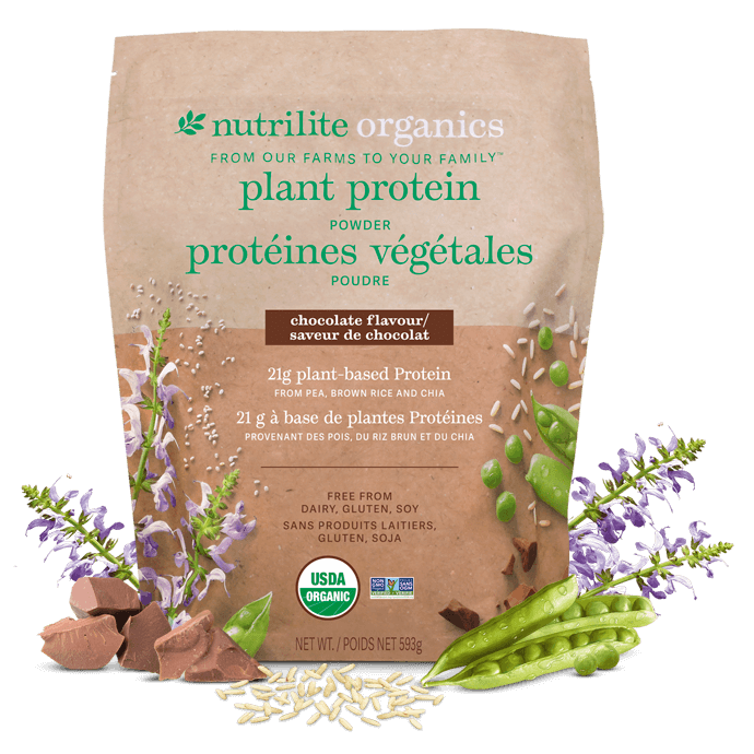 Poudre de protéines végétales Nutrilite<sup>MC</sup> Bio – Chocolat