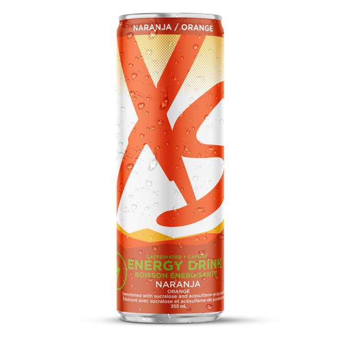 XS™ Energy Drink 12 oz – Naranja