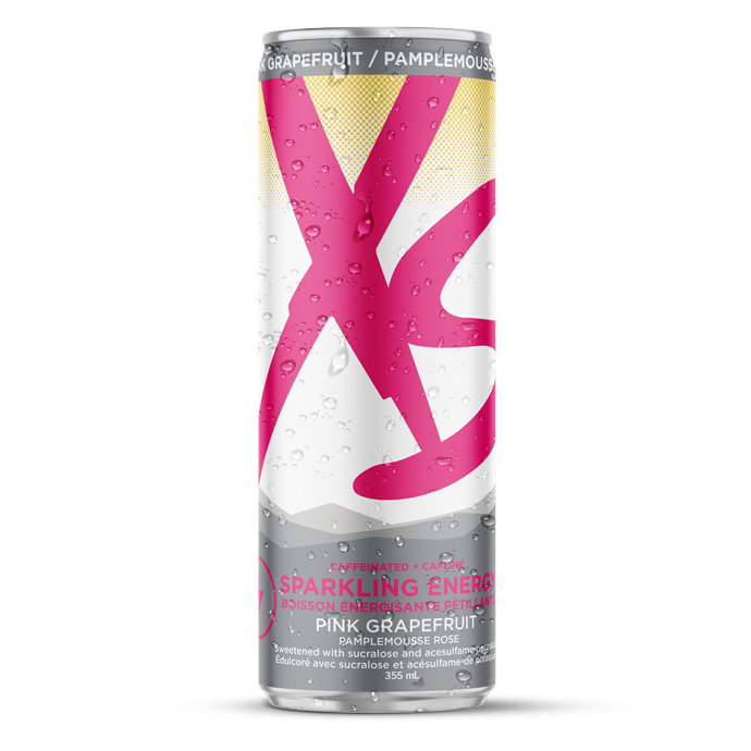 XS™ Sparkling Juiced Energy 12 oz - Pink Grapefruit