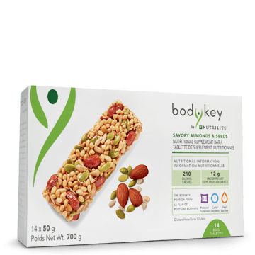 BodyKey by Nutrilite™ Tablettes de supplément nutritionnel – Amandes savoureuses et graines
