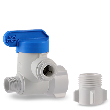 eSpring™ Angle Stop Adapter Valve (Tee for Cold Water Line)